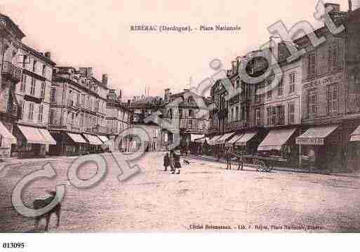 Ville de RIBERAC, carte postale ancienne