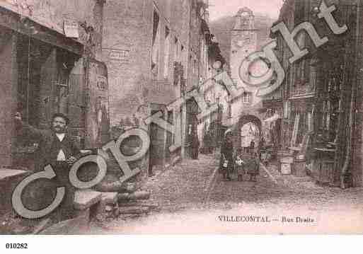 Ville de VILLECOMTAL, carte postale ancienne