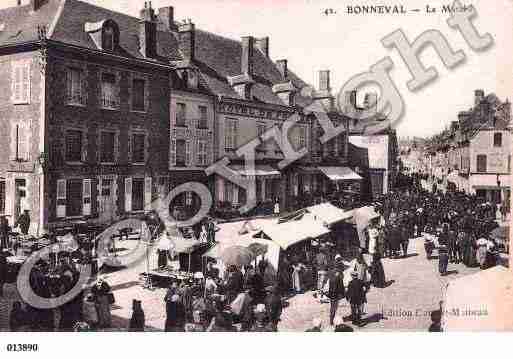 Ville de BONNEVAL, carte postale ancienne