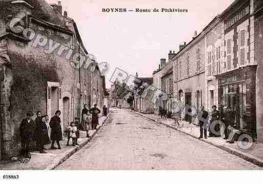 Ville de BOYNES, carte postale ancienne