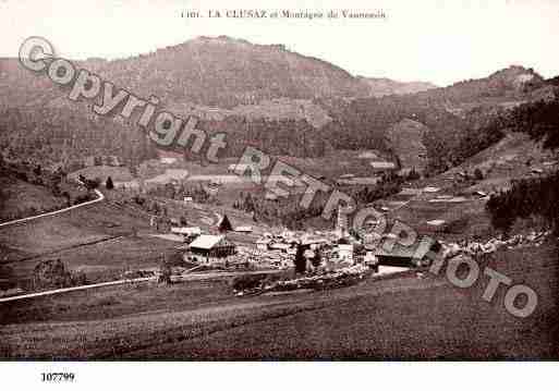 Ville de CLUSAZ(LA), carte postale ancienne