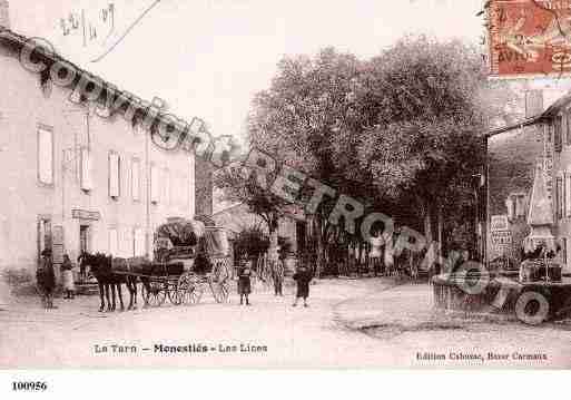 Ville de MONESTIES, carte postale ancienne