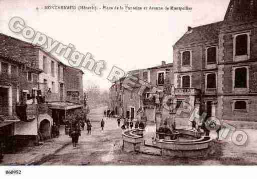 Ville de MONTARNAUD, carte postale ancienne