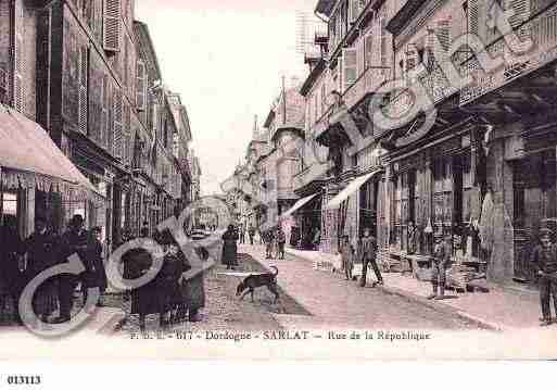 Ville de SARLATLACANEDA, carte postale ancienne