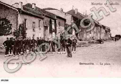 Ville de SERROUVILLE, carte postale ancienne