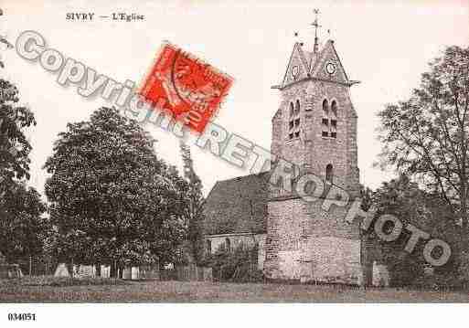 Ville de SIVRYCOURTRY, carte postale ancienne