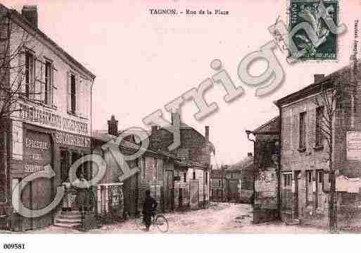 Ville de TAGNON, carte postale ancienne