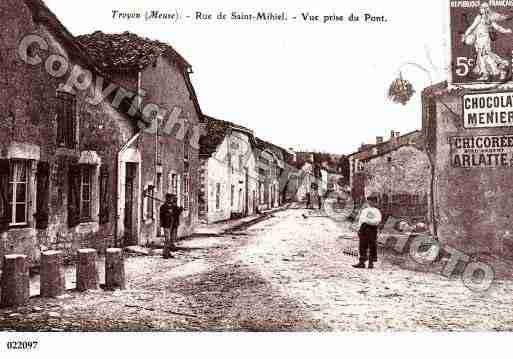 Ville de TROYON, carte postale ancienne