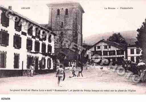 Ville de ASCAIN, carte postale ancienne