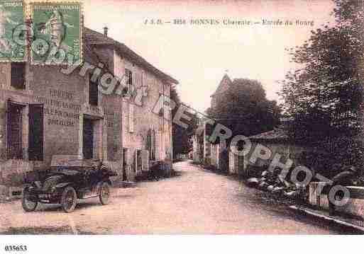 Ville de BONNES, carte postale ancienne