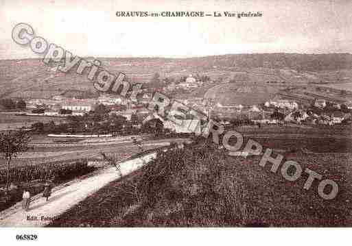 Ville de GRAUVES, carte postale ancienne