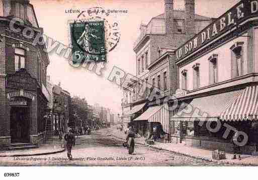 Ville de LIEVIN, carte postale ancienne