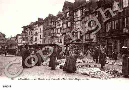 Ville de LISIEUX, carte postale ancienne