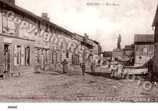 Ville de MALMY, carte postale ancienne
