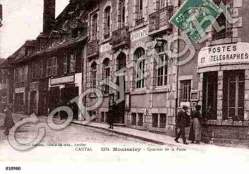 Ville de MONTSALVY, carte postale ancienne