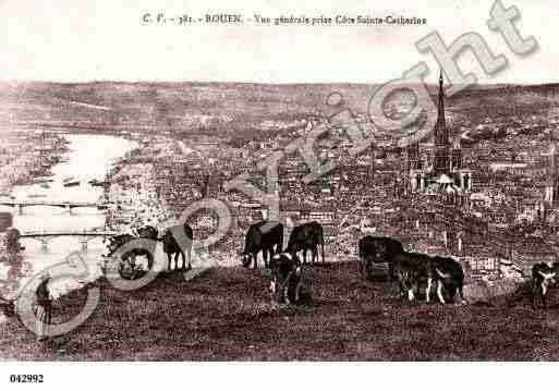 Ville de ROUEN, carte postale ancienne