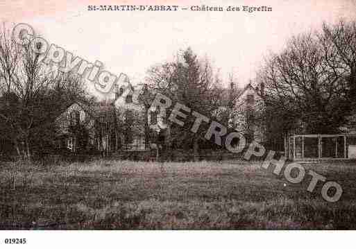 Ville de SAINTMARTIND'ABBAT, carte postale ancienne