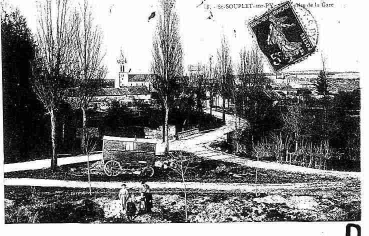 Ville de SAINTSOUPLETSPY, carte postale ancienne