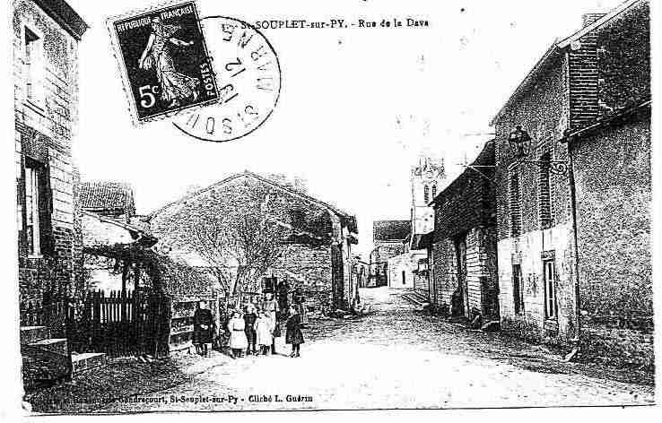Ville de SAINTSOUPLETSPY, carte postale ancienne
