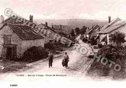 Ville de SAONE, carte postale ancienne