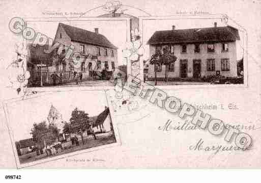 Ville de WOLSCHHEIM, carte postale ancienne