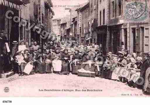 Ville de ALLEGRE, carte postale ancienne