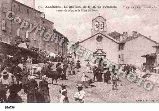 Ville de ALLEGRE, carte postale ancienne