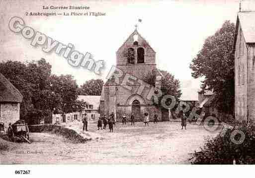 Ville de AMBRUGEAT, carte postale ancienne