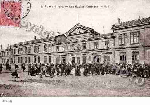 Ville de AUBERVILLIERS, carte postale ancienne