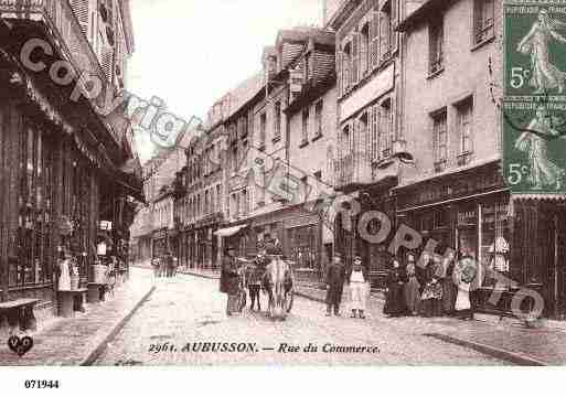 Ville de AUBUSSON, carte postale ancienne