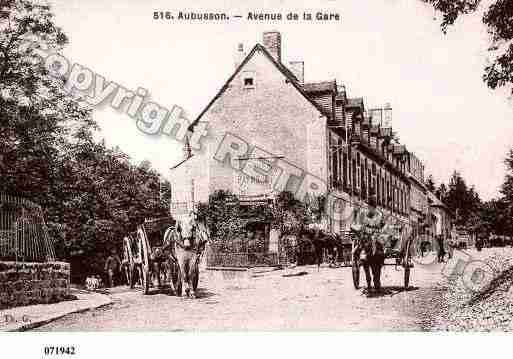 Ville de AUBUSSON, carte postale ancienne