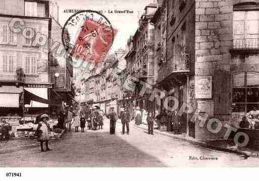 Ville de AUBUSSON, carte postale ancienne