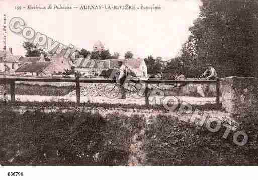 Ville de AULNAYLARIVIERE, carte postale ancienne