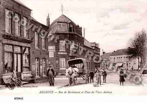 Ville de AULNOYEAYMERIES, carte postale ancienne