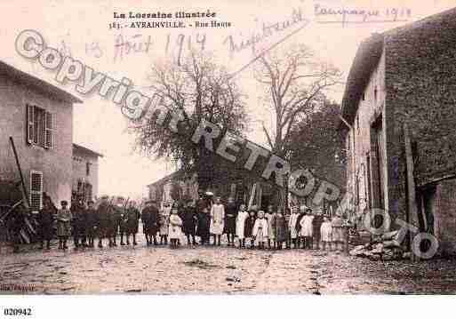 Ville de AVRAINVILLE, carte postale ancienne