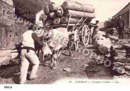 Ville de BAGNERESDELUCHON, carte postale ancienne