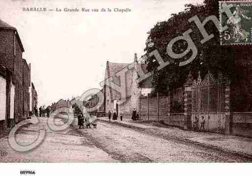 Ville de BARALLE, carte postale ancienne