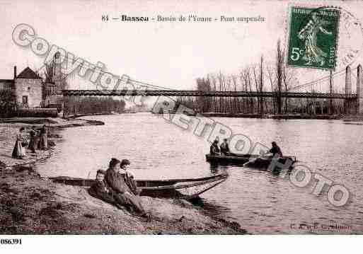 Ville de BASSOU, carte postale ancienne