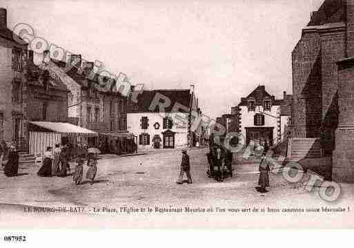 Ville de BATZSURMER, carte postale ancienne