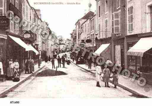 Ville de BOURBONNELESBAINS, carte postale ancienne