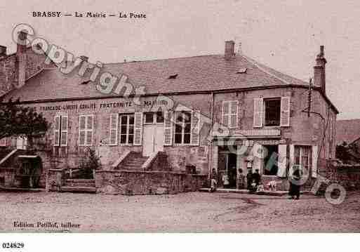 Ville de BRASSY, carte postale ancienne