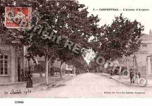 Ville de CARPENTRAS, carte postale ancienne