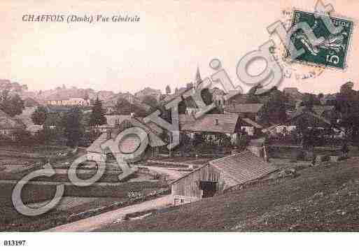 Ville de CHAFFOIS, carte postale ancienne