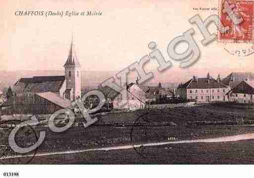 Ville de CHAFFOIS, carte postale ancienne