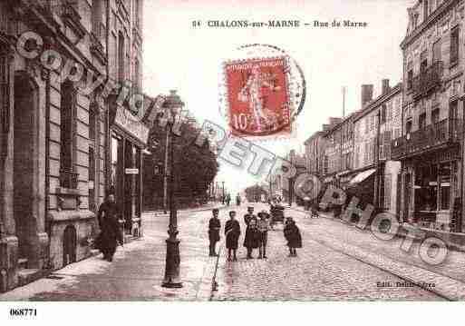 Ville de CHALONSSURMARNE, carte postale ancienne