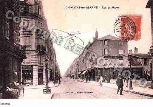 Ville de CHALONSSURMARNE, carte postale ancienne