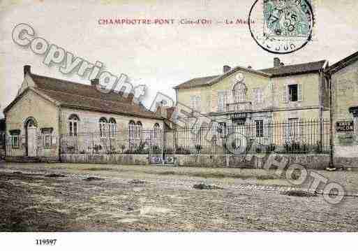 Ville de CHAMPDOTRE, carte postale ancienne