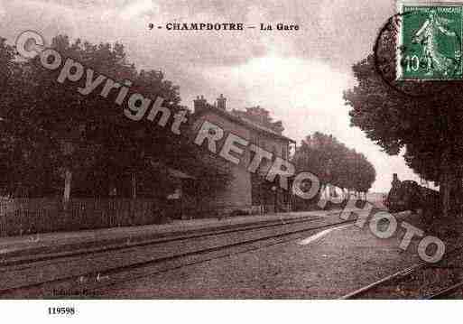 Ville de CHAMPDOTRE, carte postale ancienne