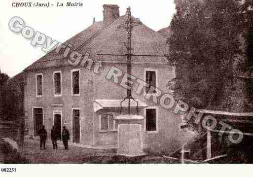 Ville de CHOUX, carte postale ancienne