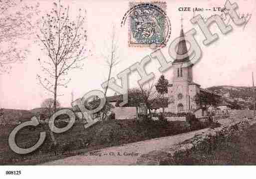 Ville de CIZE, carte postale ancienne